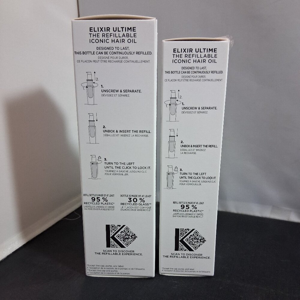 Kerastase Elixir Ultime L'Huile Originale Camelia Sauvage Refillable + Refill - Picture 2 of 7